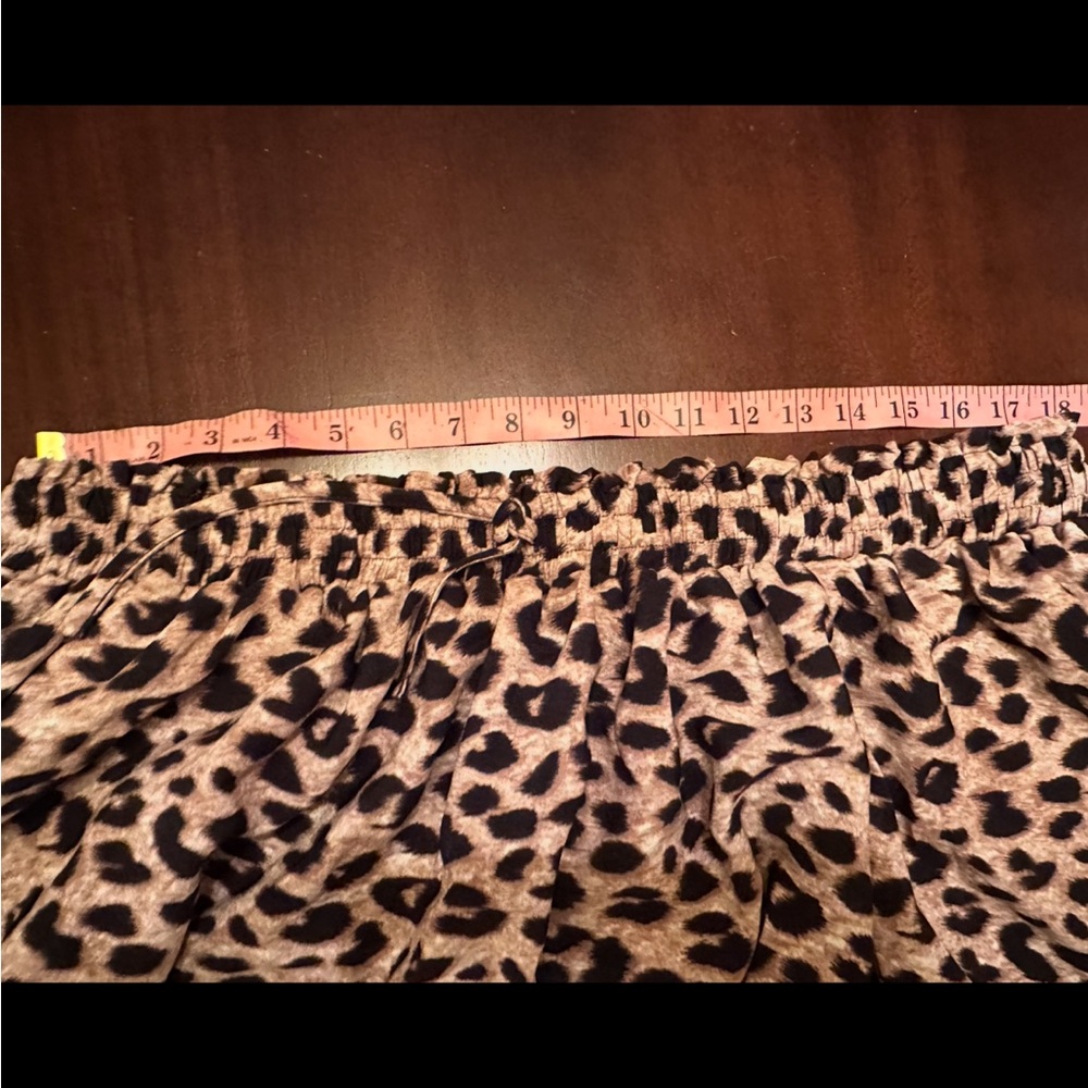 Unique Vintage Plus Size Leopard Print Daryl Skort - 1X/16 - Picture 4 of 4